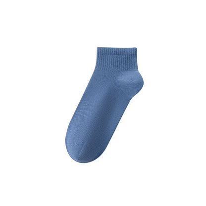 Calcetines tobilleros transpirables de algodón para hombre de primavera-otoño-verano 