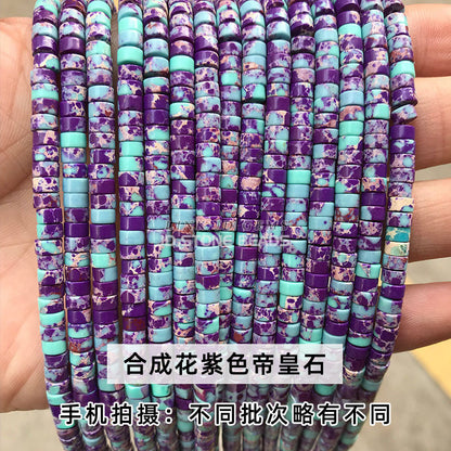 4 * 2Mm synthetic emperor stone spacer loose beads