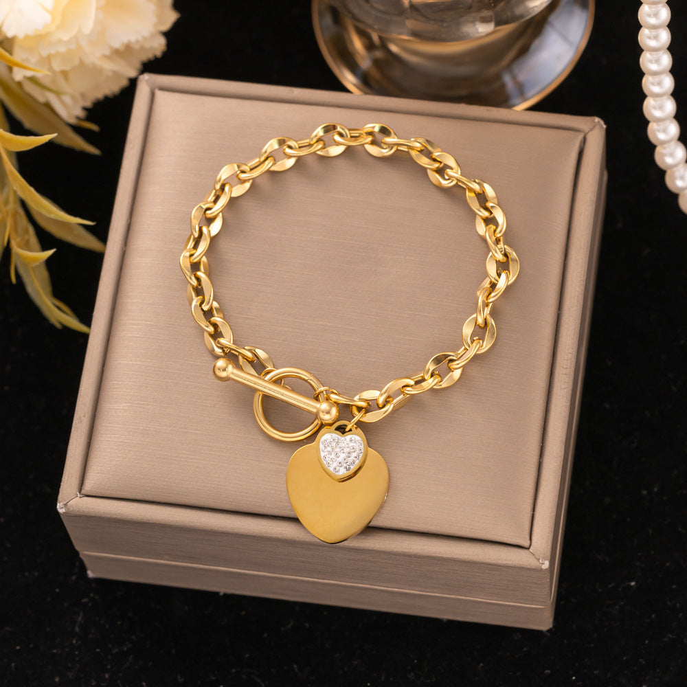 18K Gold Titanium Steel Bracelet