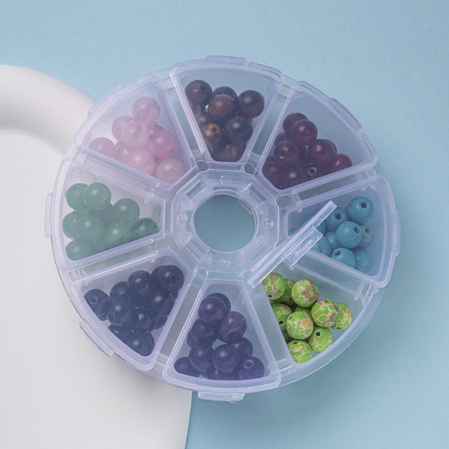 8MM round beads colorful natural stone loose beads jewelry