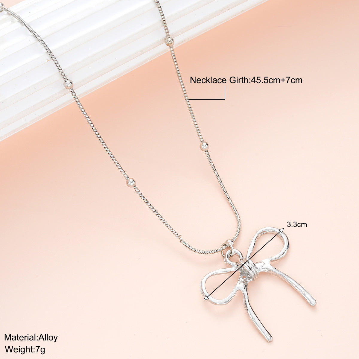Bowknot Necklace for Women