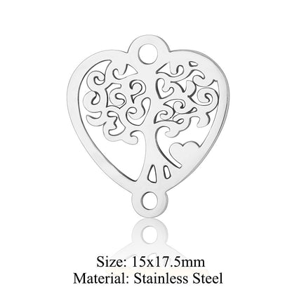 5 pcs/titanium steel accessories Tree of Litfe pendan
