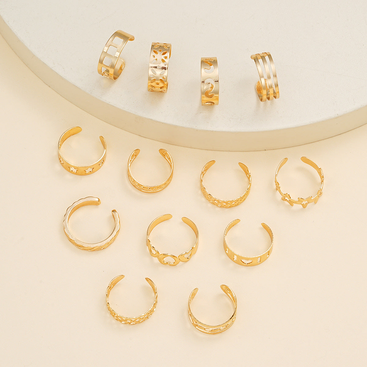 Star & Heart Ankle Ring Set