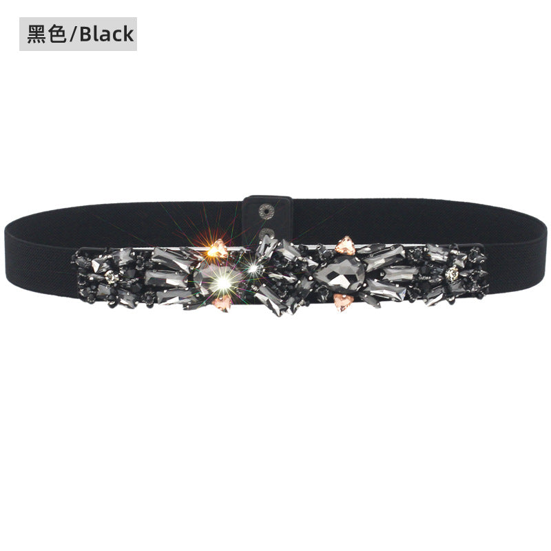 Crystal rhinestone belt fashion