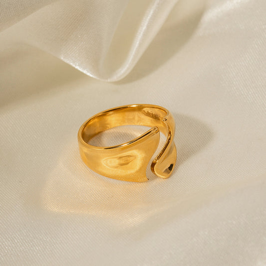 Anillo abierto curvo 