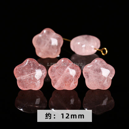 Gray Moonlight Pixiu Red Strawberry Crystal Pendant