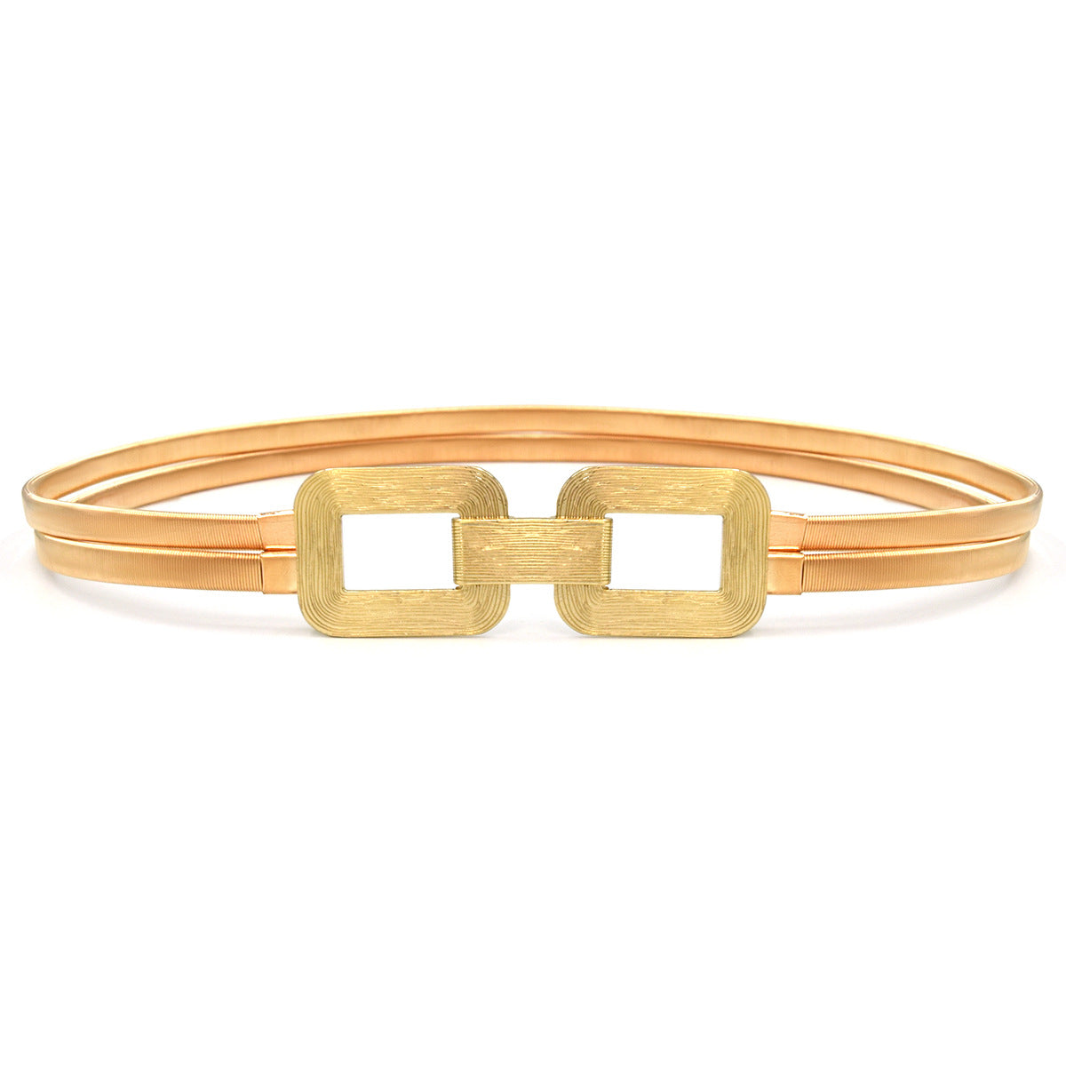 Gold Double Stretch Ladies Belt