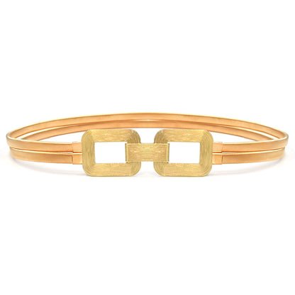Gold Double Stretch Ladies Belt