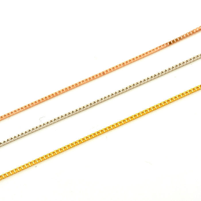 Korean Box Pendant Short Collarbone Necklace