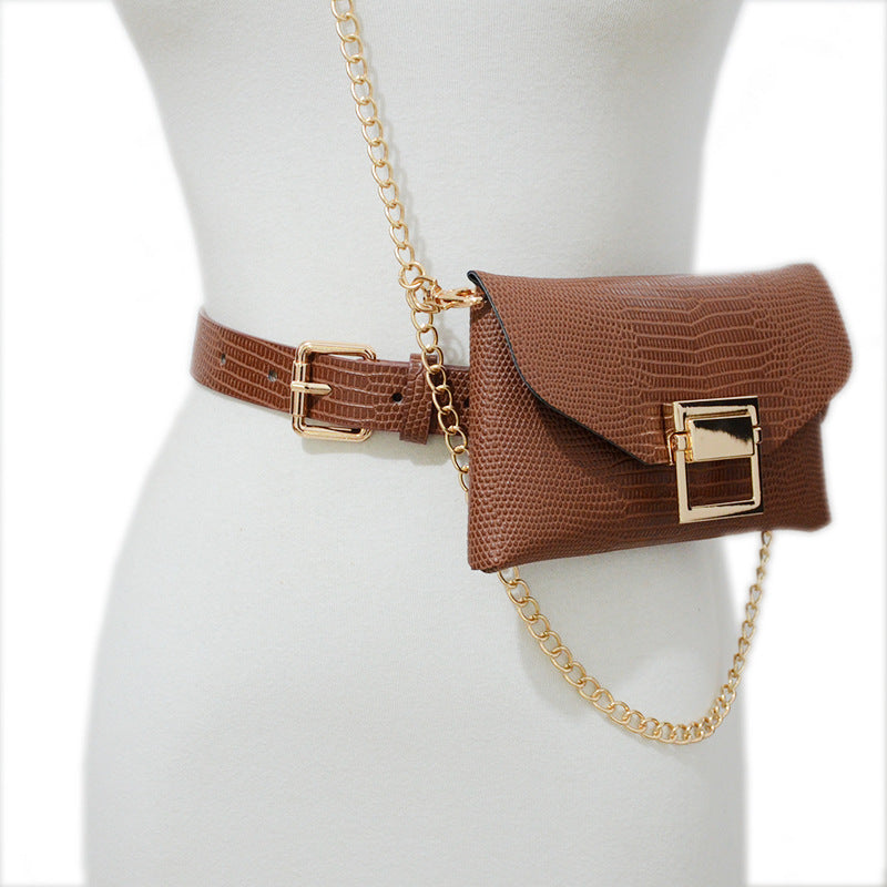 Snake pattern wallet, mobile phone bag, belt.