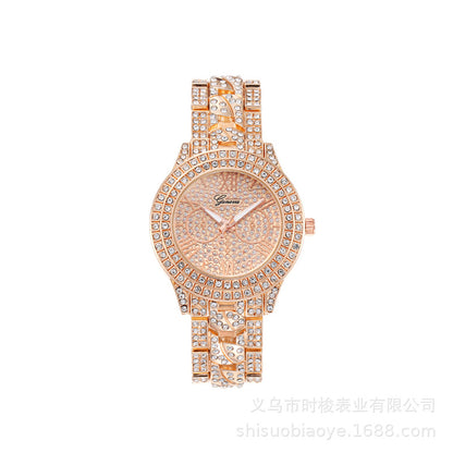 Fashion Quartz Watch Diamond-Embedded Set
