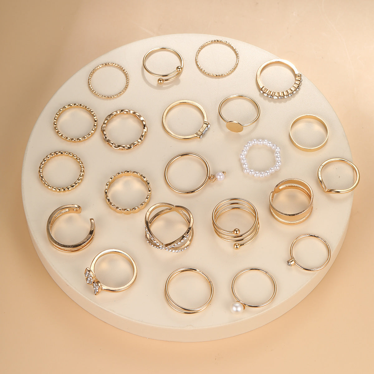 Geometric Multi-Jointed Ring Set 22 Pieces