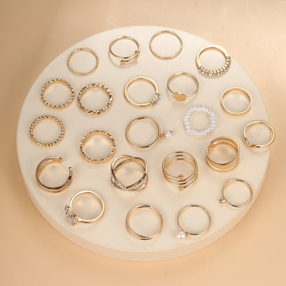 Geometric Multi-Jointed Ring Set 22 Pieces