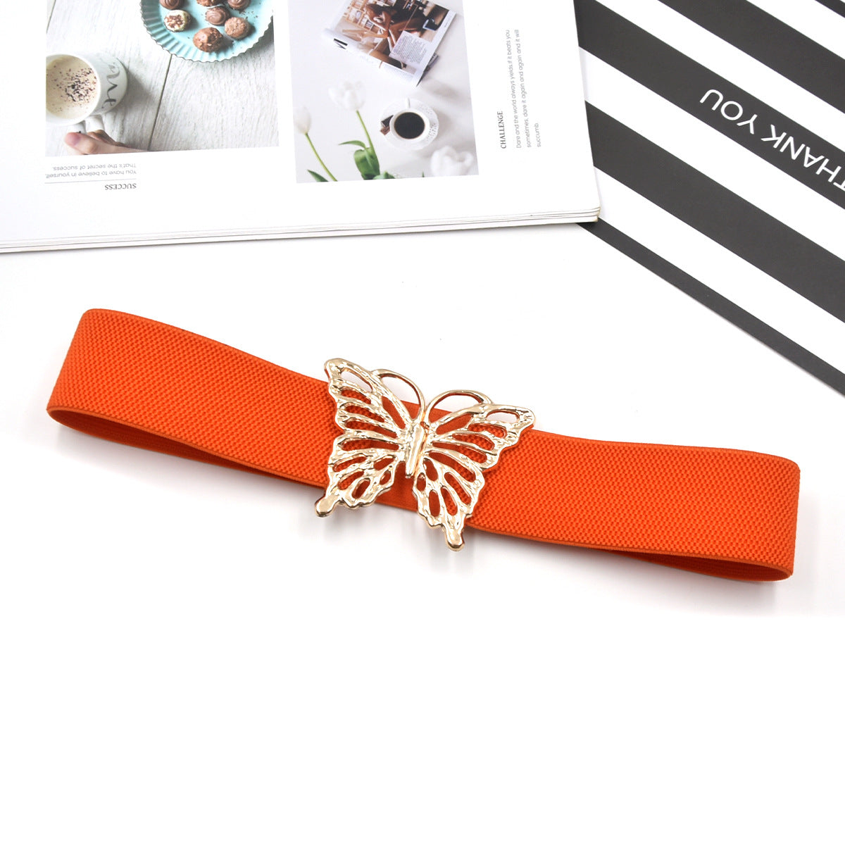 Hollow butterfly decorative belt