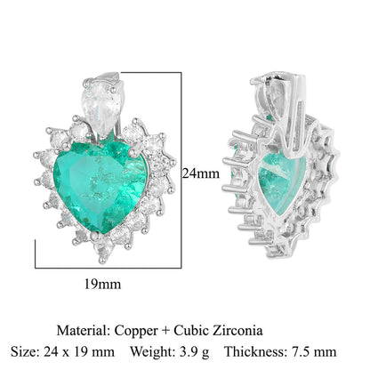 Water drop oval square imitation jade gemstone necklace pendant