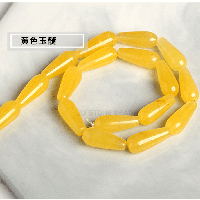 8 * 20Mm agate water drop-shaped loose beads