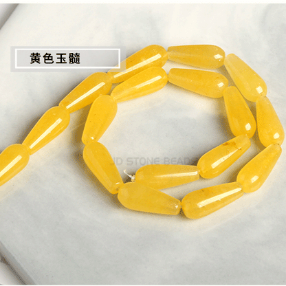 8 * 20Mm agate water drop-shaped loose beads