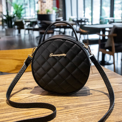 Retro small round bag messenger bag