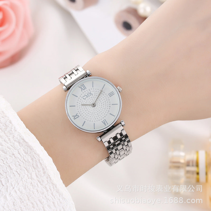 Reloj de lujo para mujer con diamantes de imitación 