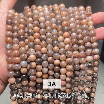 Black backbone sunstone loose beads