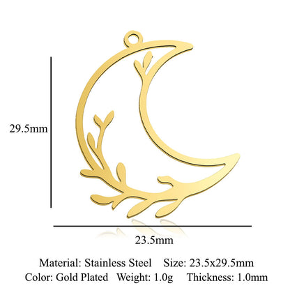 5 pcs/titanium steel pendant with wings angel sun