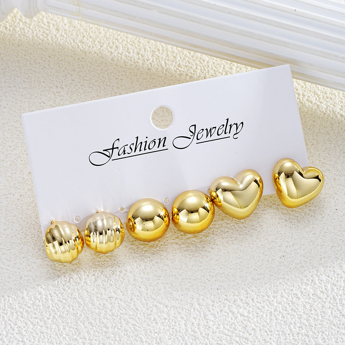 CCB Love Stud Earring Set (3-Piece)