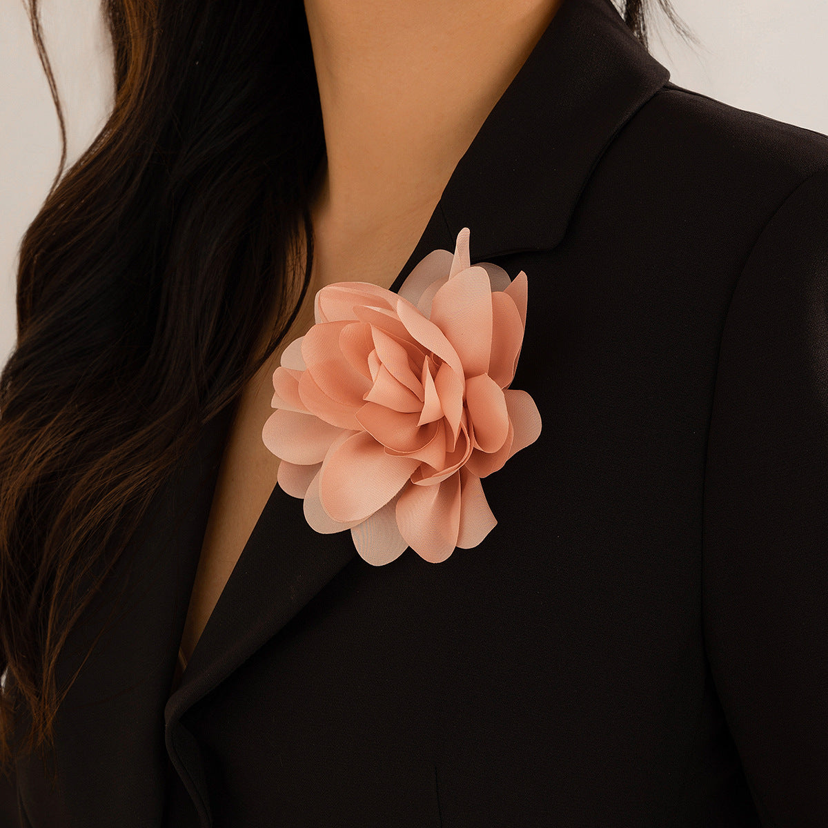 Pin dual purpose rose corsage brooch