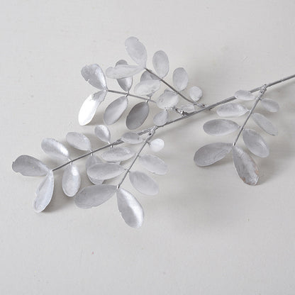 Silver flower arrangement artificial flowers