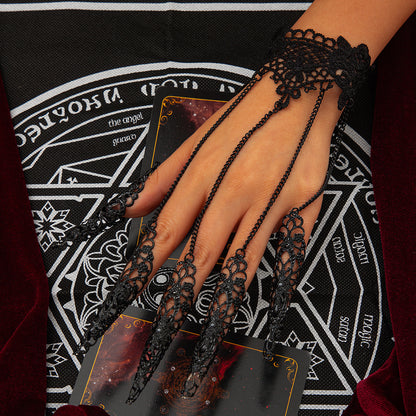 Halloween Lace Alloy Finger Bracelet