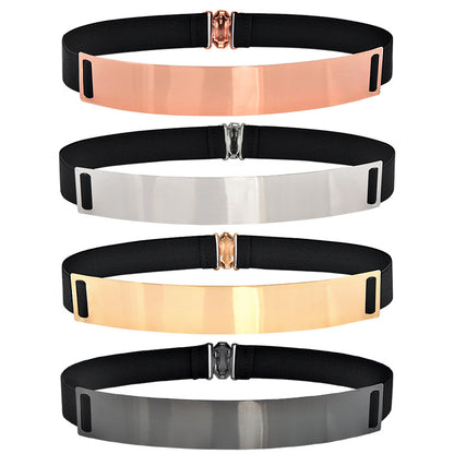 Personalized metal elastic belt