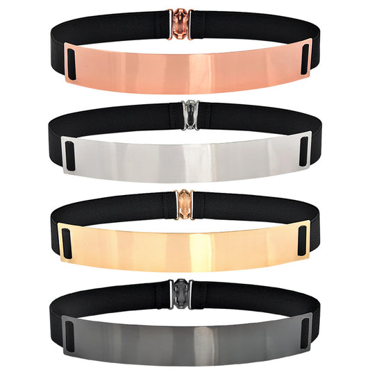 Personalized metal elastic belt
