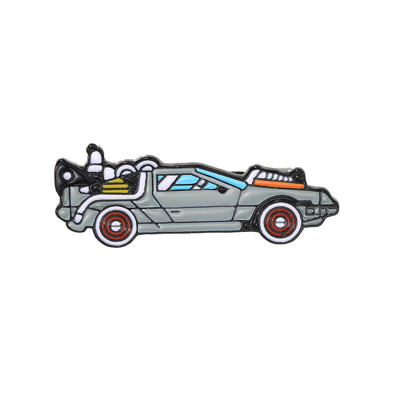Racing series brooch alloy