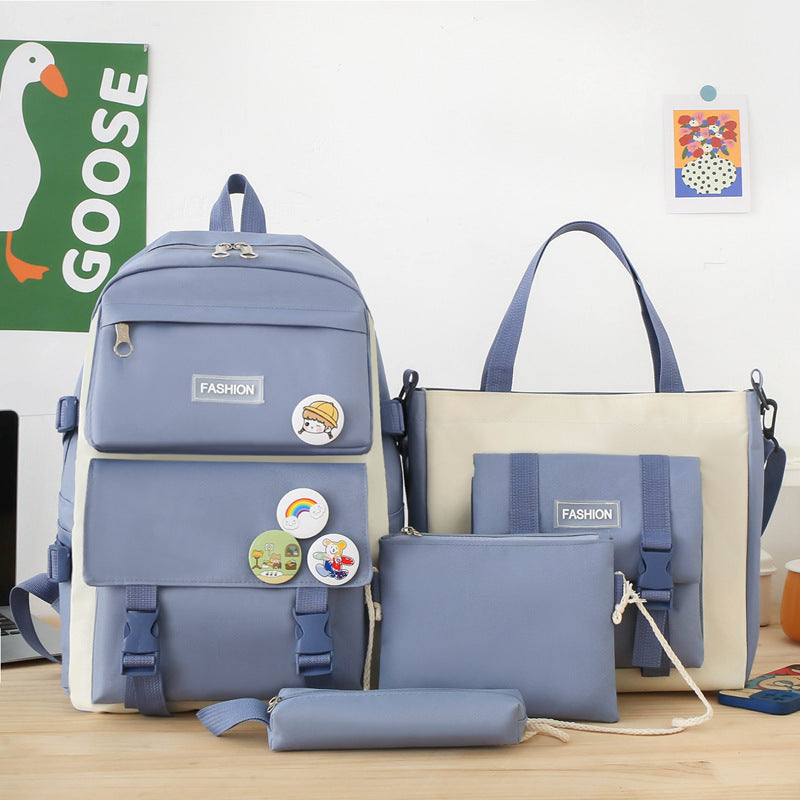 High school student schoolbag girl