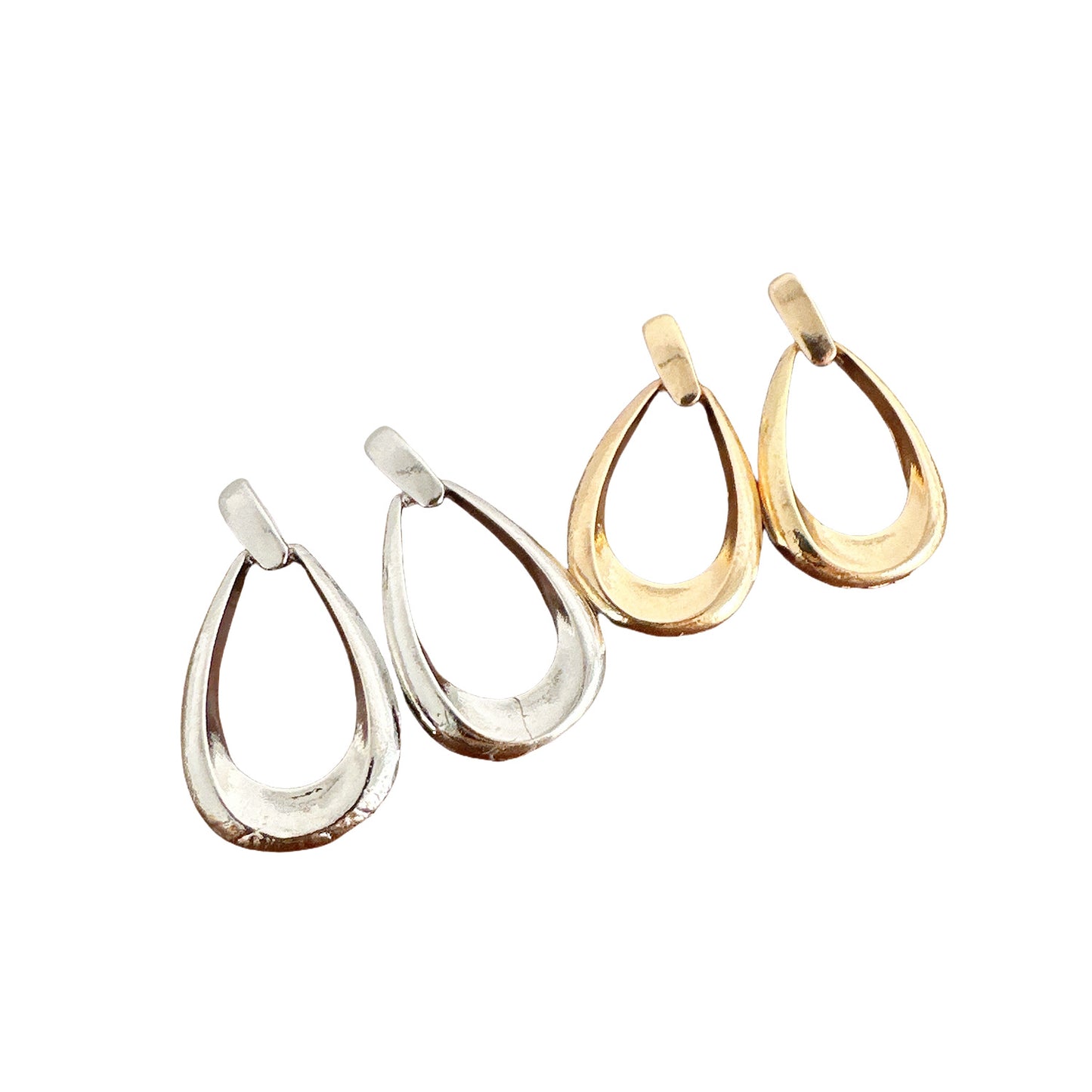 Hollow Water Drop Geometric Earrings