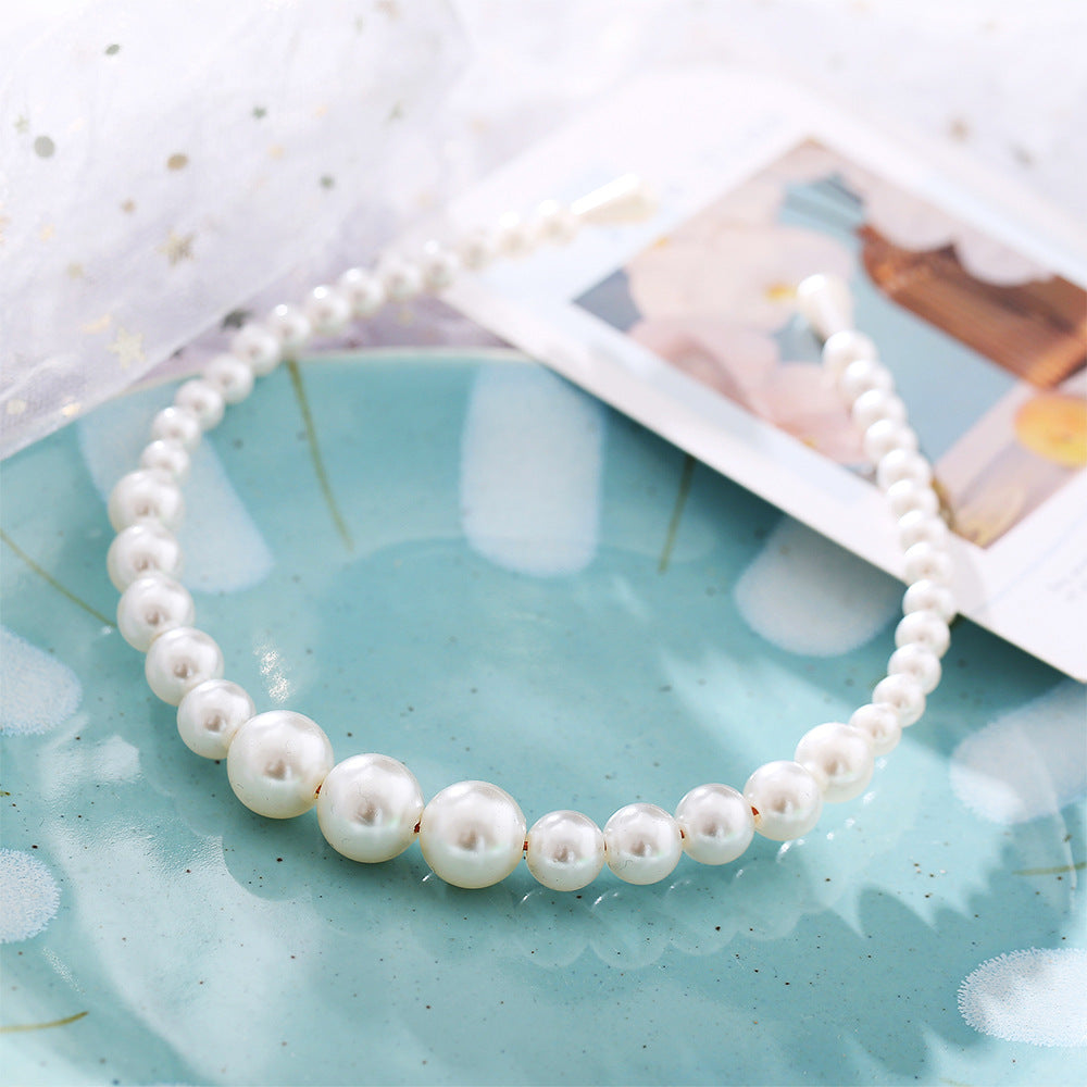 Wave Pearl Headband for Women
