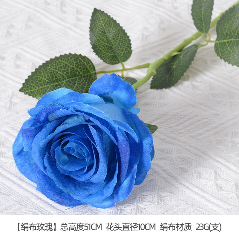 Artificial flowers blue series flowers plastic flowers wholesale