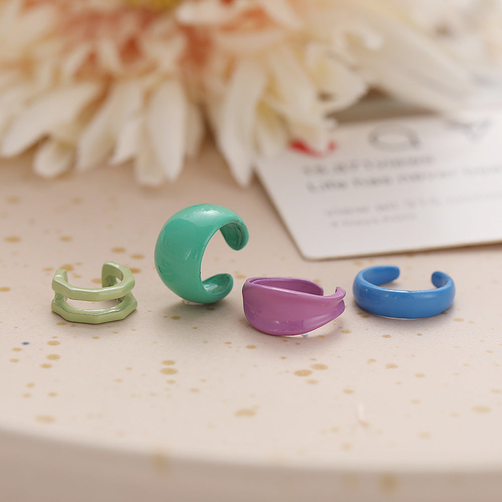 Ins Style No-Piercing Ear Clip Set