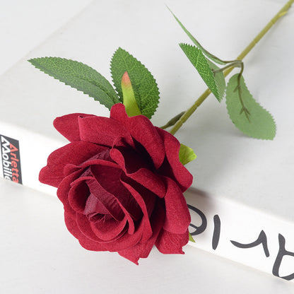 Simulation velvet rose corner rose flower