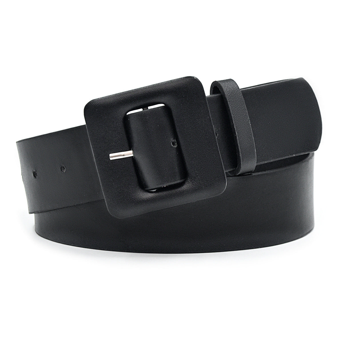 Non-porous square bag buckle belt