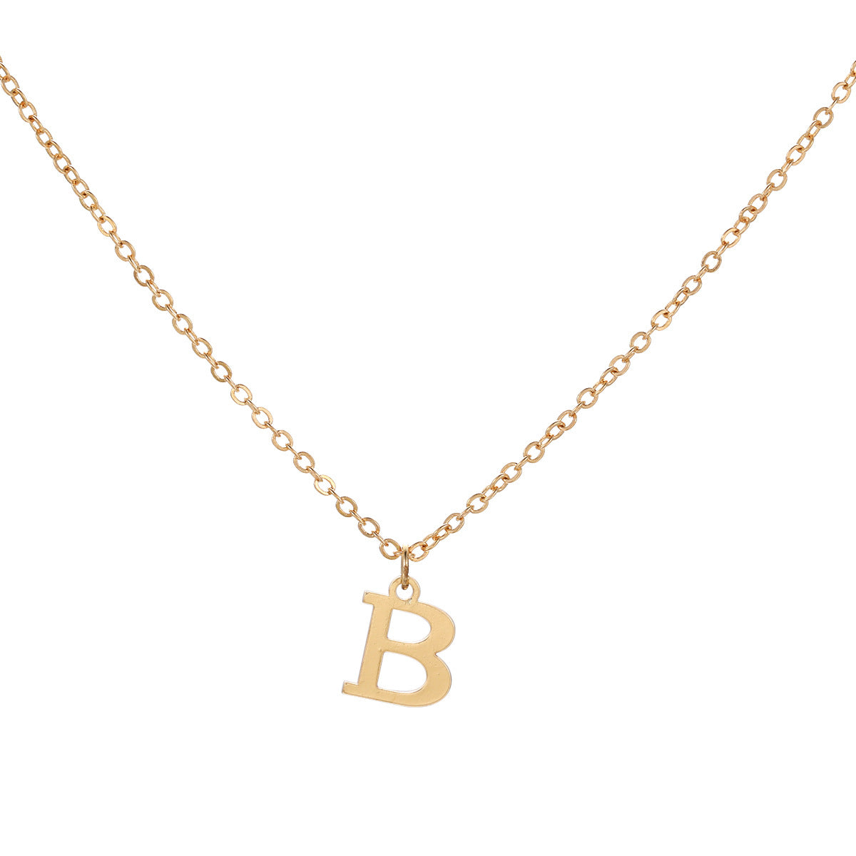 Initial Letter Pendant Necklace