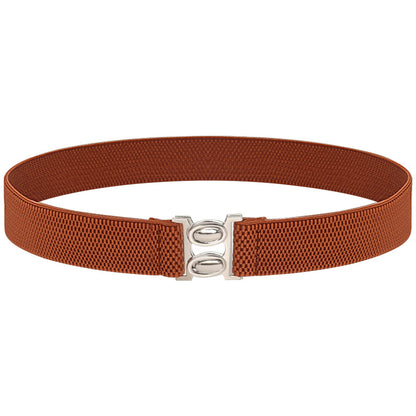 Elastic belt female black