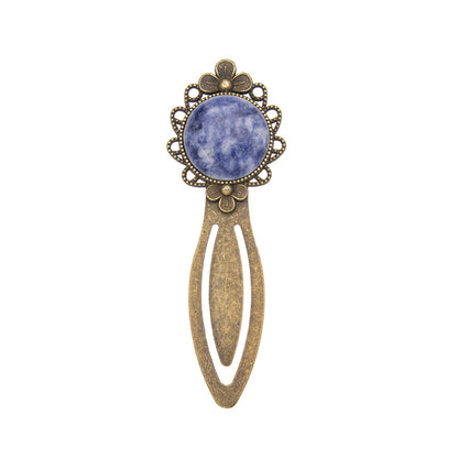 Crystal Retro Alloy Lace Bookmark Ruler