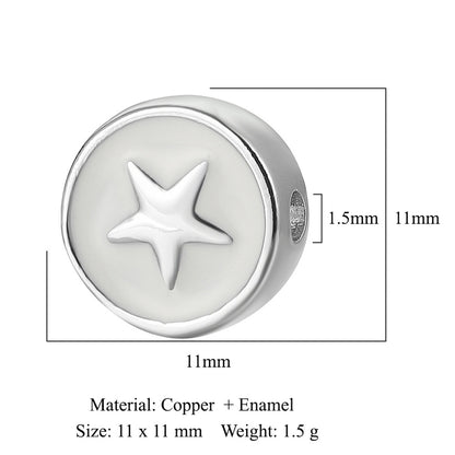 Virgin of Oil Copper Zircon Beads Spacer Beads