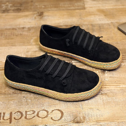 Spring and summer suede beef tendon soles