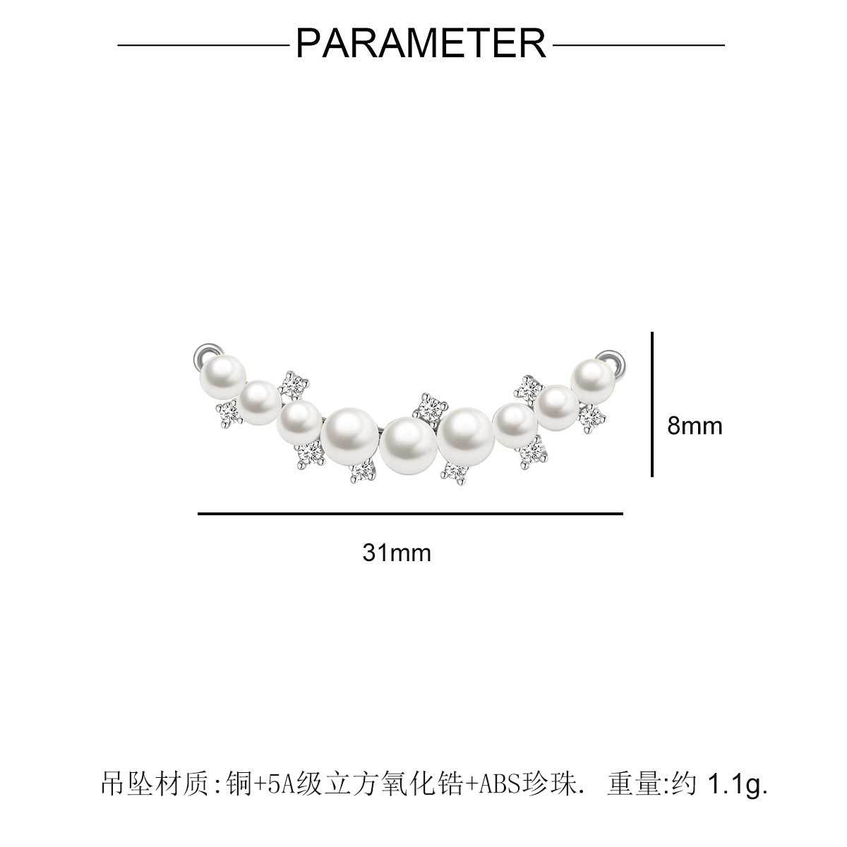 Colgante de collar entrelazado con espigas de trigo 