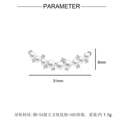 Colgante de collar entrelazado con espigas de trigo 