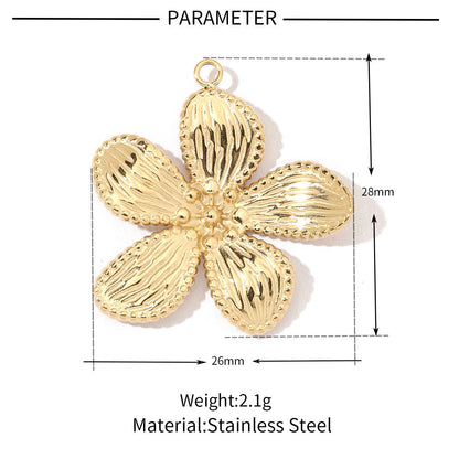 Geometric round love titanium steel pendant accessories