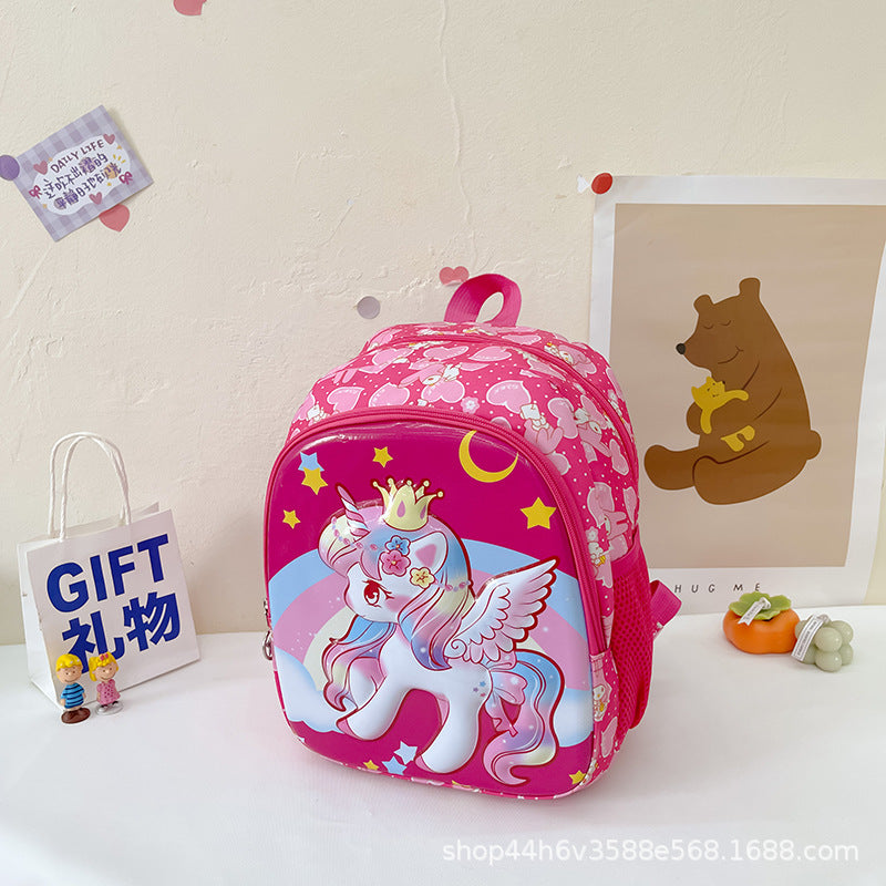 Cartoon cute children's backpack eggshell bag