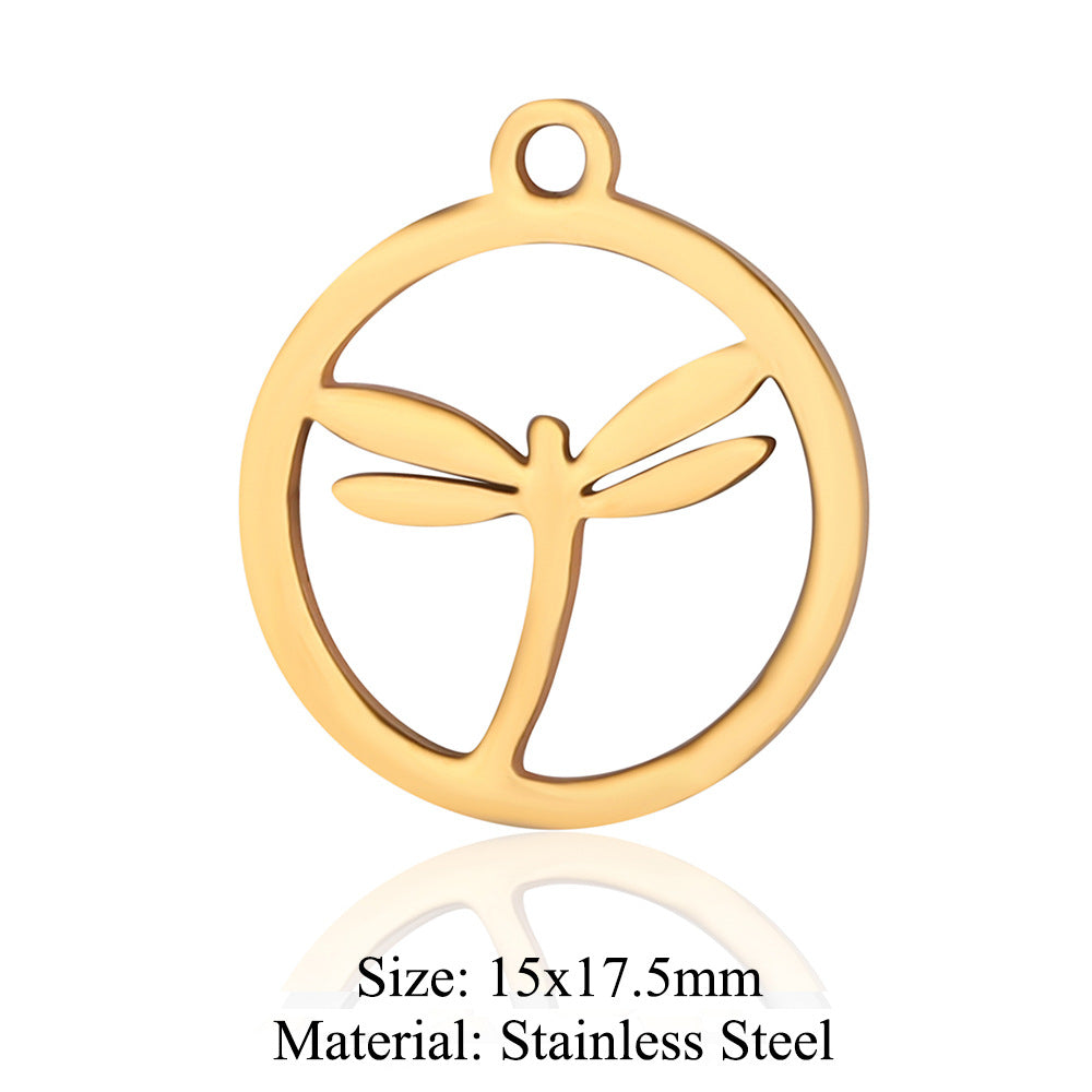 5 pcs/titanium steel pendant pigeon owl dolphin