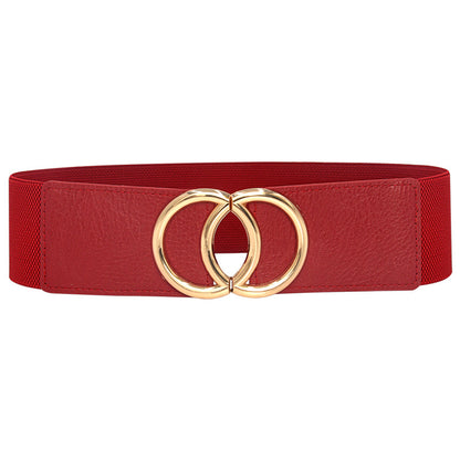 Black elastic elastic wide waist seal European and American